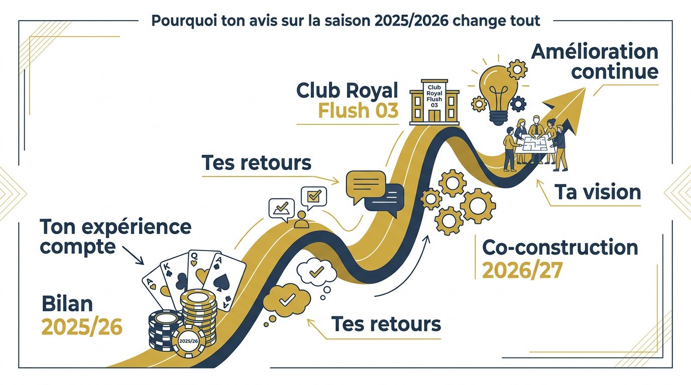 Enquête Royal Flush 03 : bilan 2026 et préparation 2027