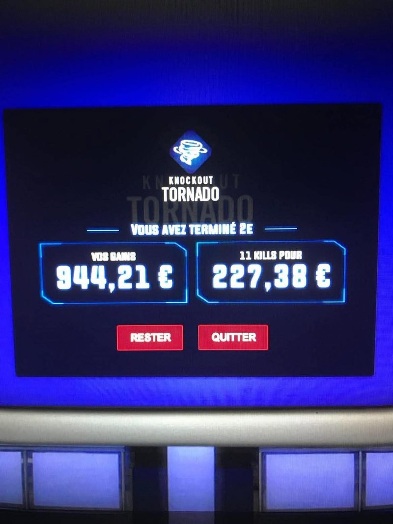 2e Knockout Tornado, 944,21 €