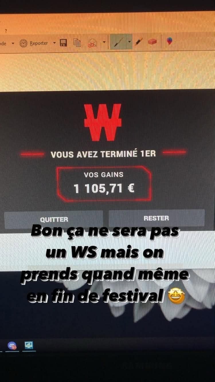 1er Winamax, 1 105,71 €